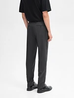 Plain wool suit pants