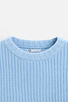 TEXTURED WOOL SWEATER