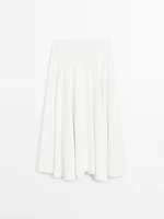 Jupe midi fluide avec ceinture large - Limited Edition
