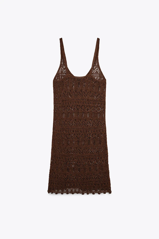 ROBE MINI EN MAILLE TEXTURÉE