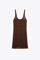 ROBE MINI EN MAILLE TEXTURÉE