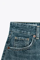 TRF MID-RISE MINI DENIM SHORTS