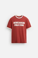 RIBBED GUITARRICADELAFUENTE TEXT T-SHIRT