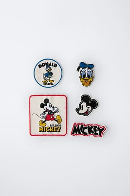 PACK OF FIVE MICKEY MOUSE AND DONALD DUCK © DISNEY PATCHES