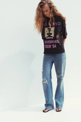 PINK FLOYD WASHED EFFECT T-SHIRT