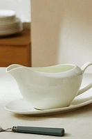 SOLID BONE CHINA GRAVY BOAT