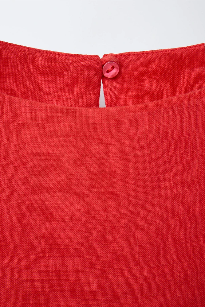 TOP DÉTAIL ORGANZA 100 % LIN