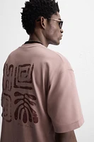 T-SHIRT BRODERIE EN MATIÈRES VARIÉES