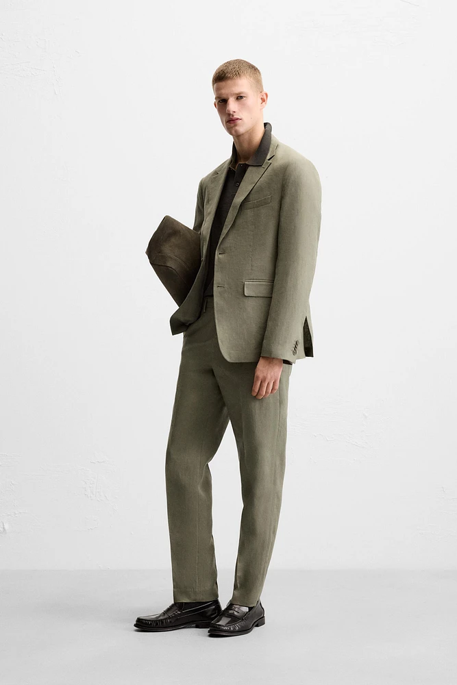 100% LINEN SUIT BLAZER