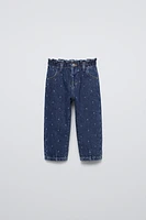 POLKA DOT PAPERBAG JEANS