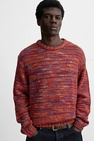 WOOL BLEND JACQUARD SWEATER