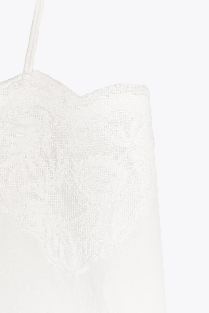ROBE À BRETELLES BRODÉE ZW COLLECTION