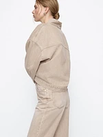 High-waist relaxed fit barrel jeans