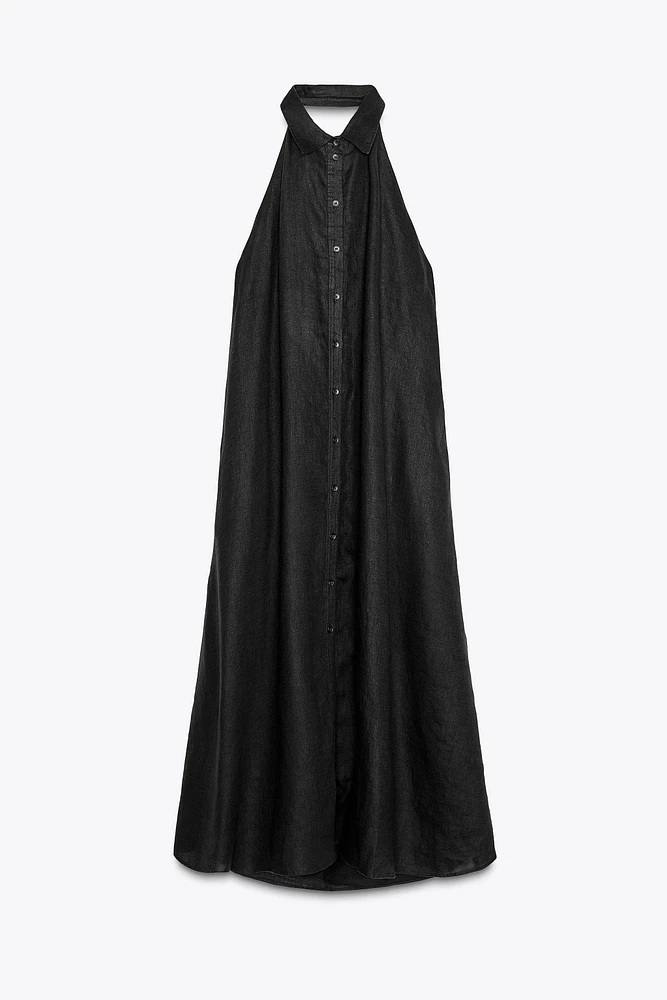 ROBE HALTER EN LIN 100 % ZW COLLECTION