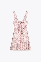 SATIN EFFECT SHORT DRESS