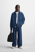 RELAXED FIT DENIM OVERSHIRT