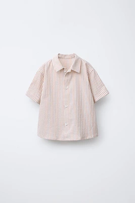 SEERSUCKER STRIPED SHIRT