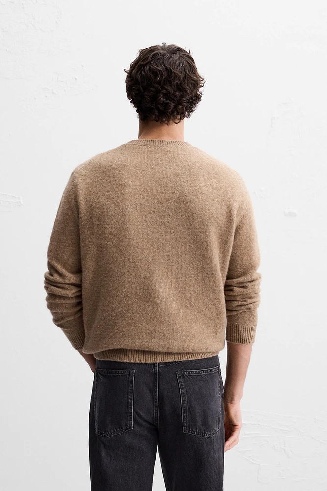 BRUSHED WOOL SWEATER