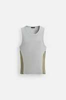 DÉBARDEUR TANK RIB COLOR BLOCK