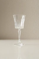 VERRE À VIN TAILLÉ CRISTALLIN