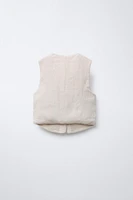 GILET 100 % LIN ORGANZA