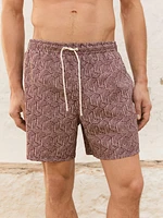 Short de bain imprimé regular fit