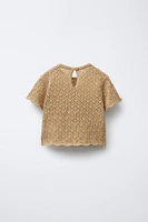 POINTELLE KNIT TOP