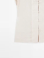 Waistcoat with bib front and Japanese details