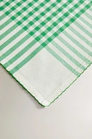 NAPPE COTON TEINTÉ CARREAUX