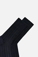 CHAUSSETTES CÔTELÉES CONTRASTE