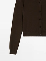 Cardigan avec boutons bijou
