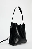 DOUBLE STRAP BUCKET BAG