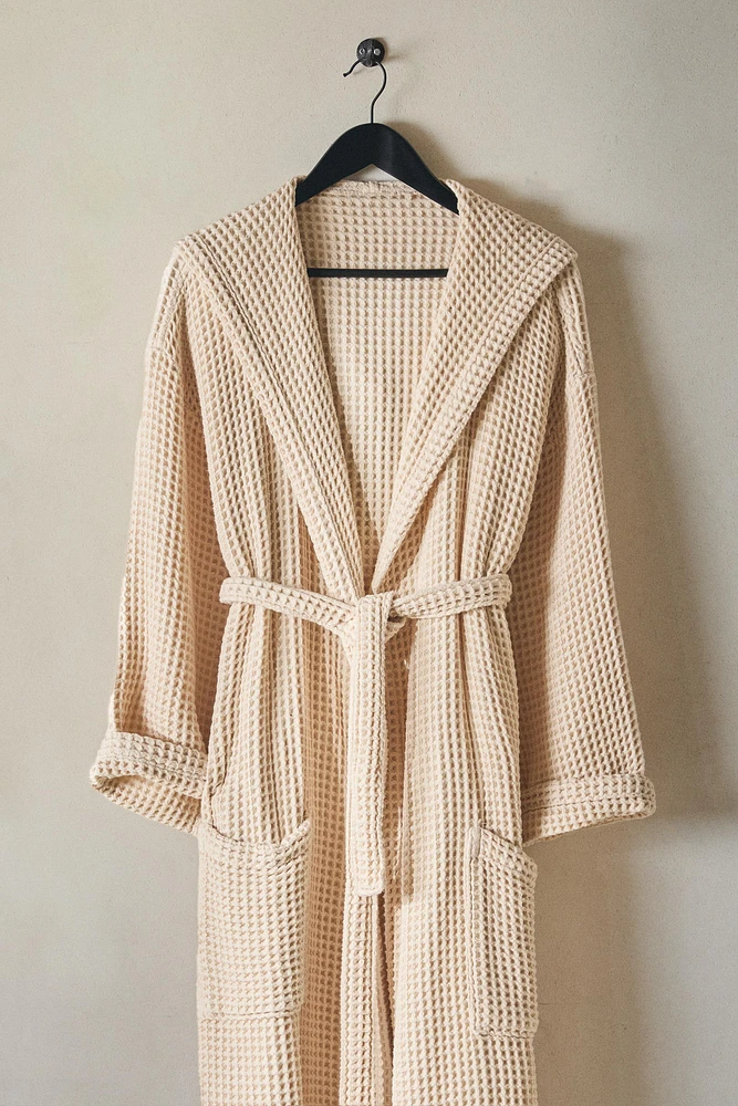 PEIGNOIR COTON WAFFLE