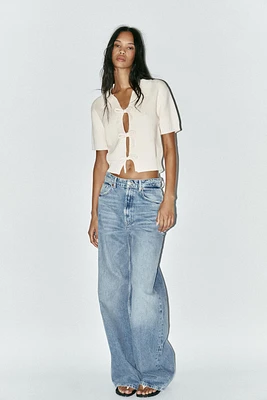 KNIT TOP WITH BOWS