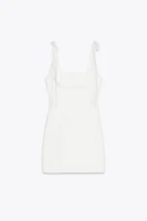 ROBE COURTE ÉLASTIQUE À LACETS