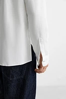 CHEMISE POLO LIN ET COTON