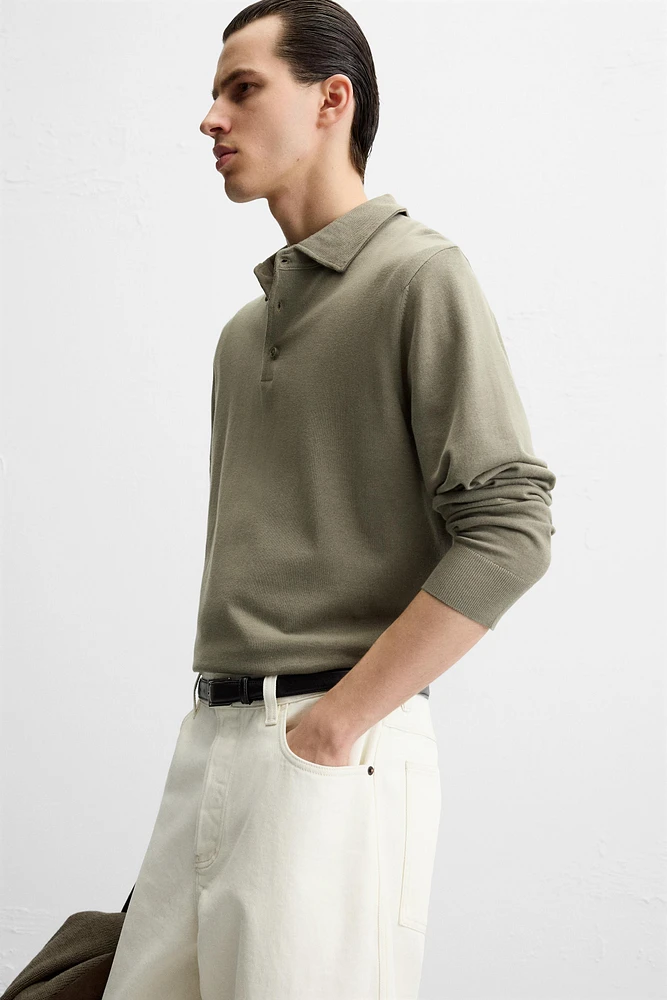 KNIT COTTON POLO SHIRT