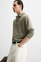 KNIT COTTON POLO SHIRT