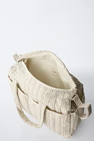 STRIPED MATERNITY BAG