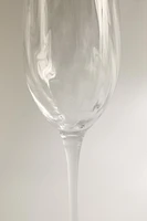 VERRE FLÛTE CRISTALLIN RELIEF