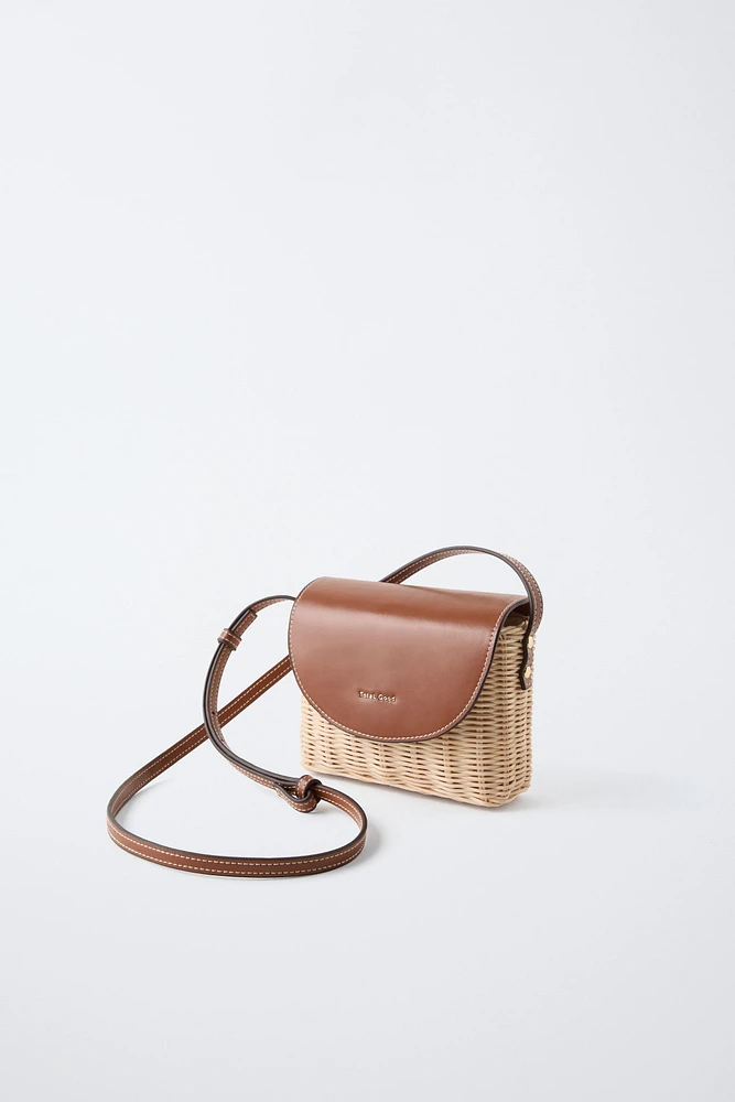 RAFFIA CROSSBODY BAG