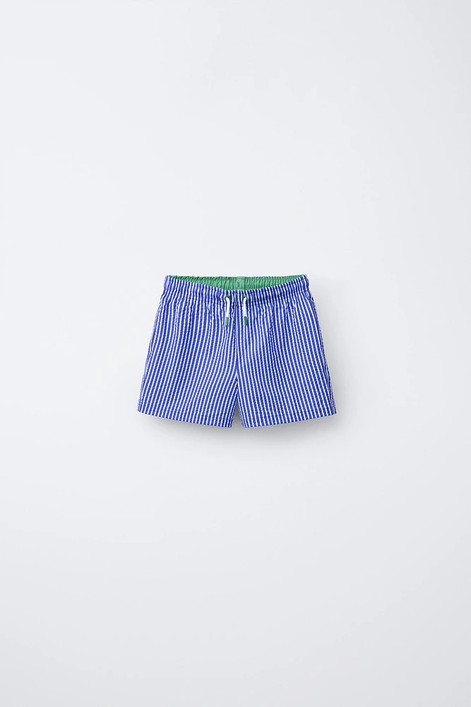1-6 ANS/ BERMUDA DE BAIN EN SEERSUCKER