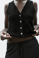 STRUCTURED VEST TOP