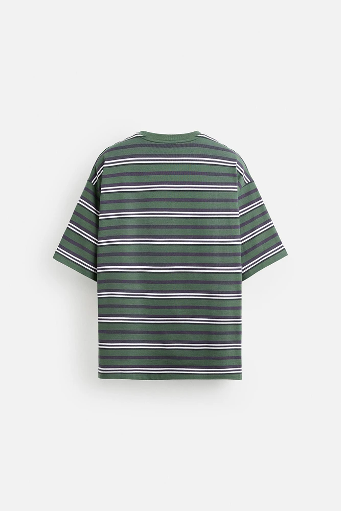 STRIPED JACQUARD T-SHIRT