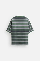 STRIPED JACQUARD T-SHIRT