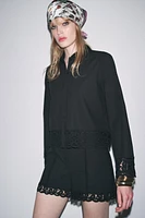 ZW COLLECTION CROCHET SHIRT