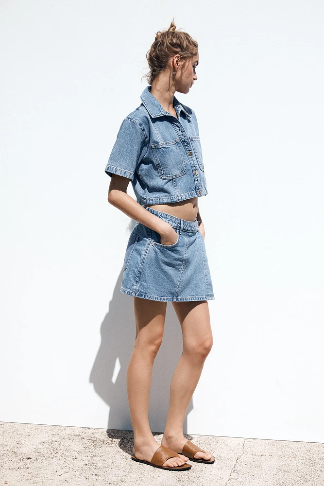 CHEMISE Z1975 COURTE EN DENIM