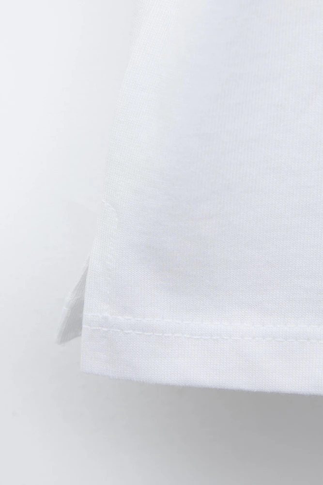 CROCHET HEART POCKET T-SHIRT