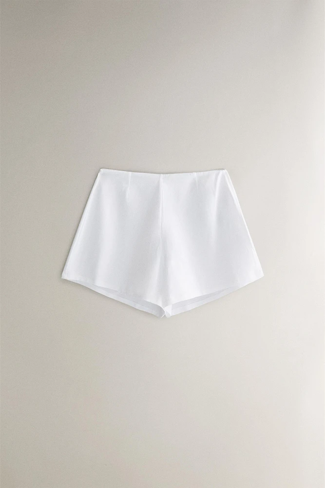 STRETCH COTTON JERSEY SHORTS