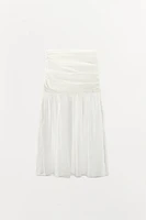 COMBINATION MIDI SKIRT